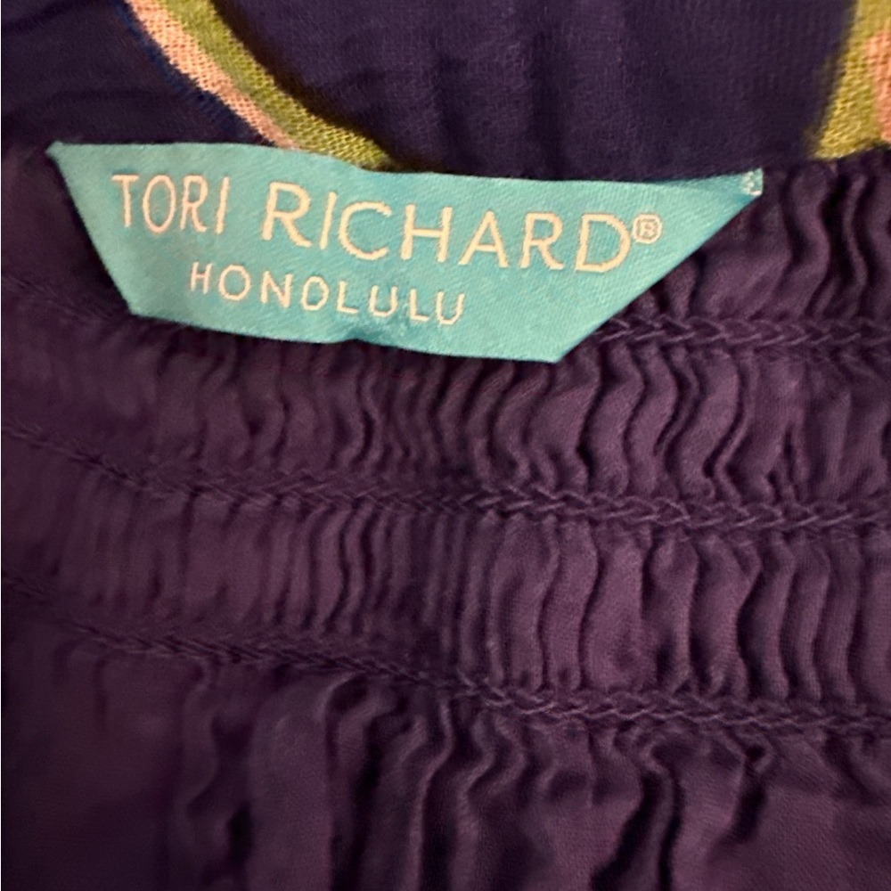Tori Richard Honolulu Floral Dress with Tropical Print Size Small Resort Wear - Picture 3 of 5